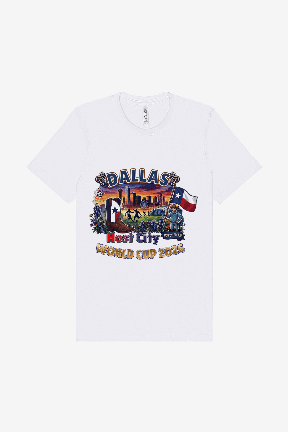Dallas Host City shirt Featuring Big Tex.
