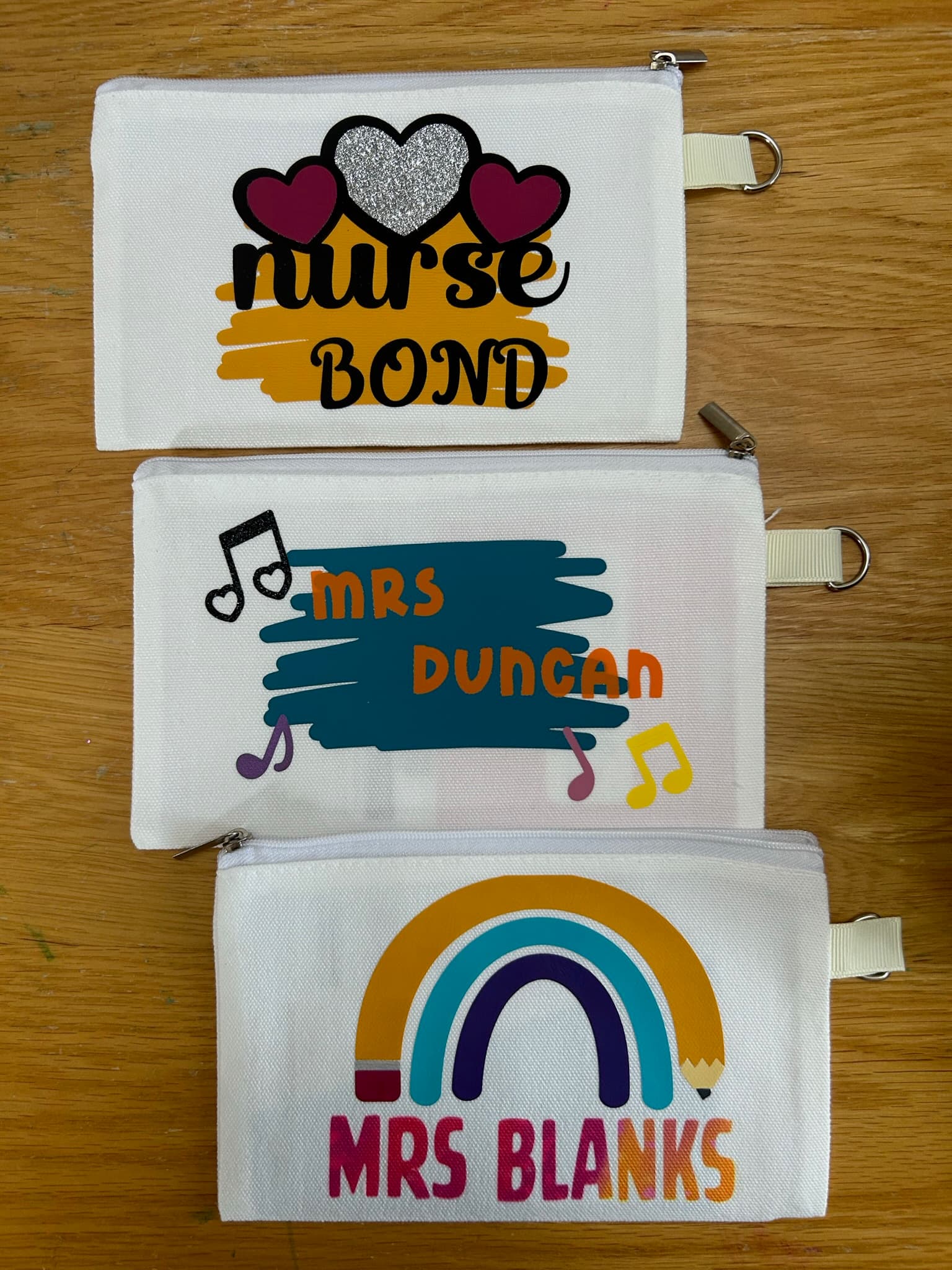 Personalised Zipper Pouch